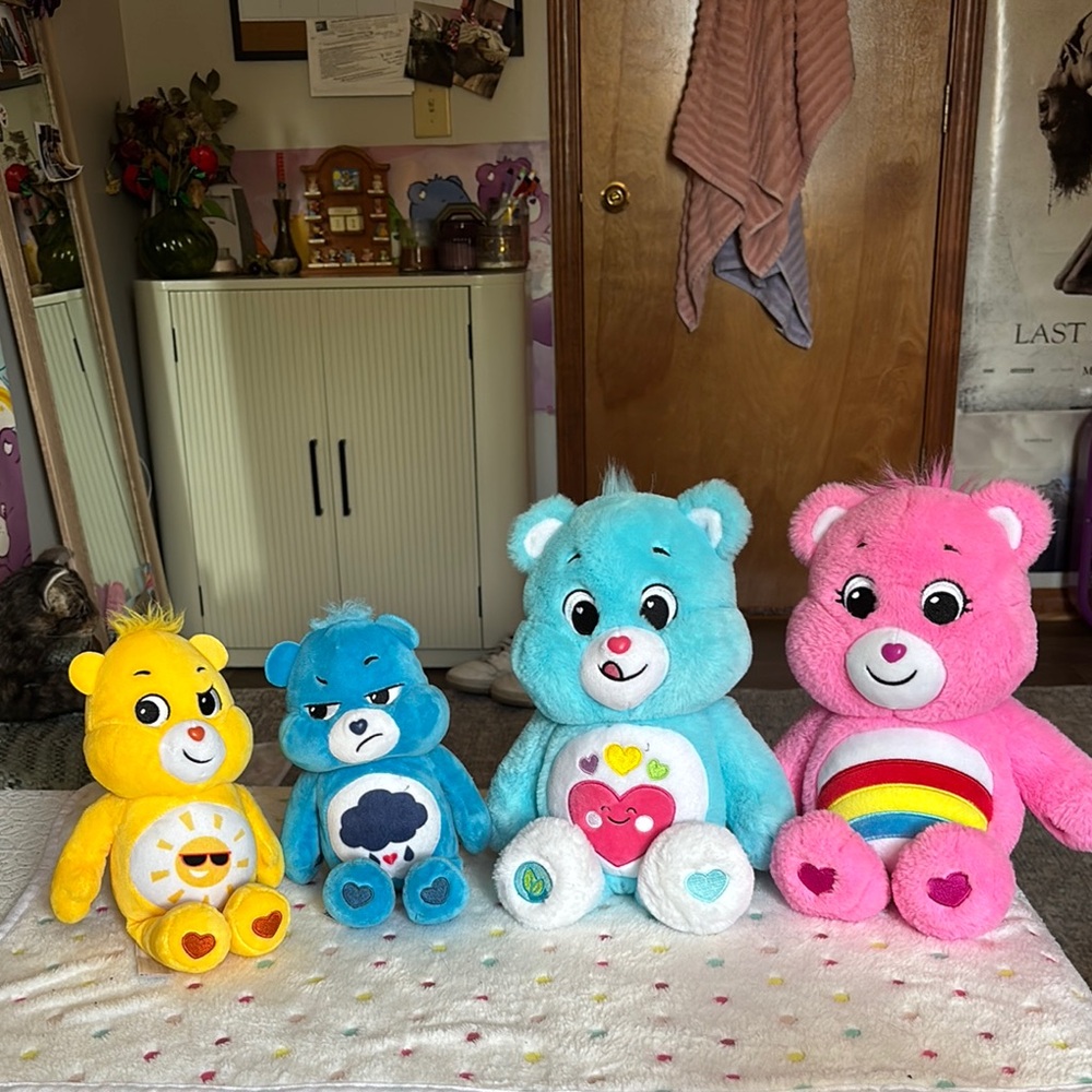 Care Bears Pink and Blue Stuffed Animals